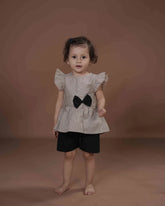 Classic Bow Charm Top & Shorts Set
