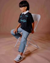 Kids Freestyle Polo T-Shirt – Trendy Contrast Collar