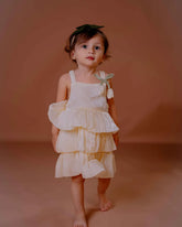 Petal Whisper Layered Dress