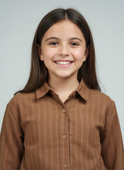 Caramel Striped Cord Set