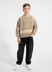 SandTone Textured Crew Sweatshirt