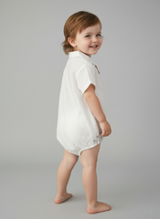 Teddy Charm Bow Romper