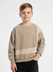 SandTone Textured Crew Sweatshirt