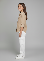 Blossom Embroidered Button-Up Shirt