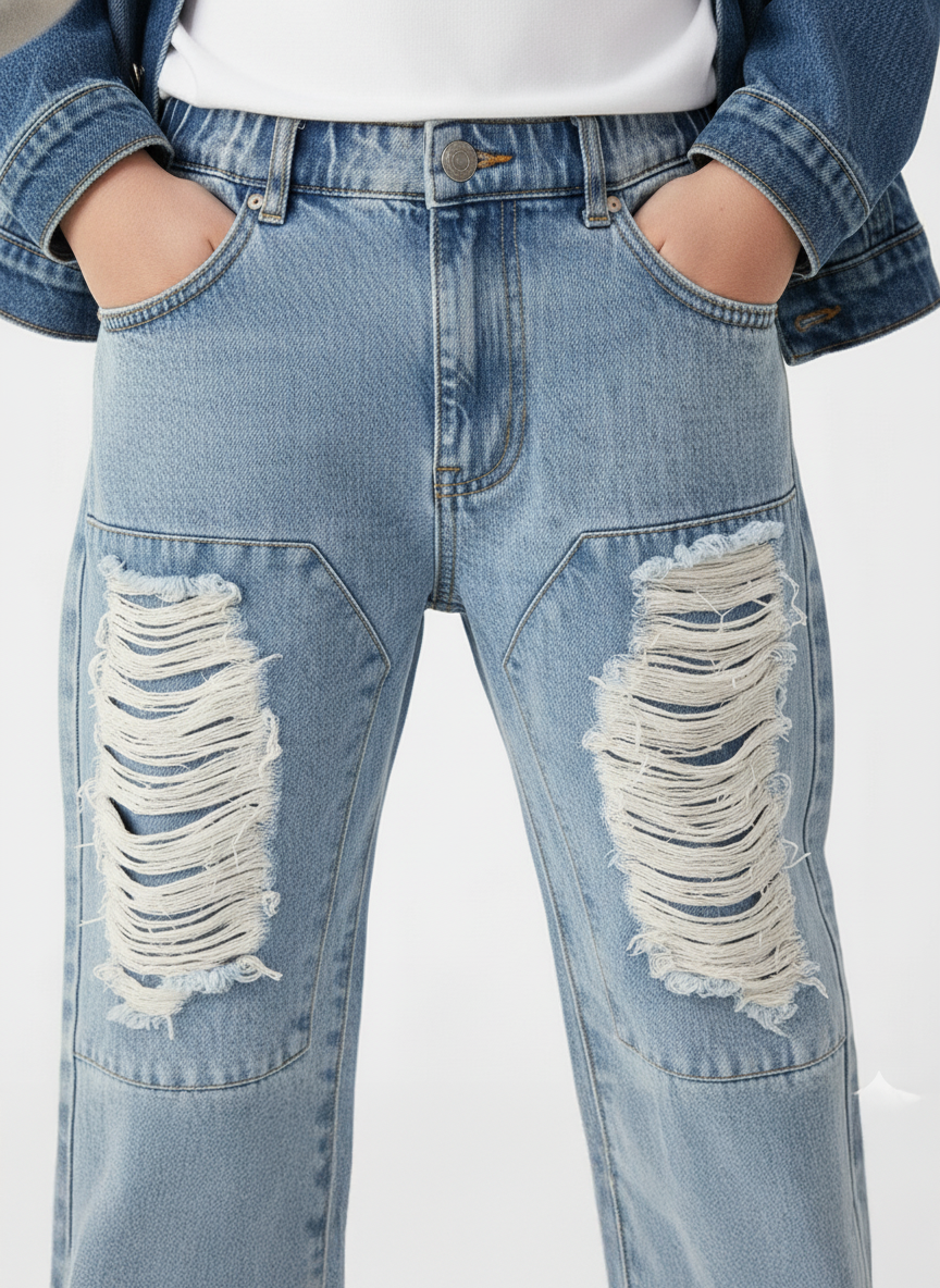 RebelRidge Shredded Denim Jeans
