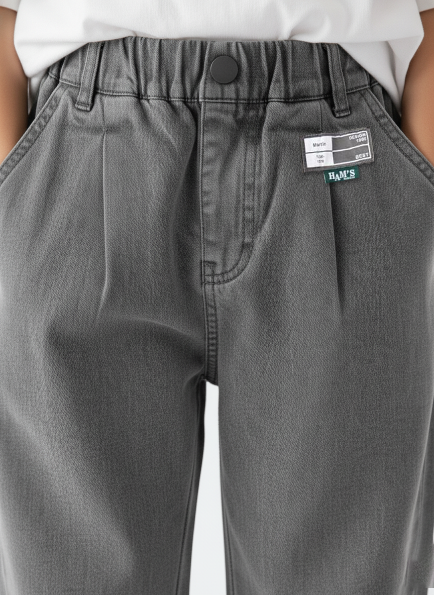 UrbanEase Tapered Grey Jeans