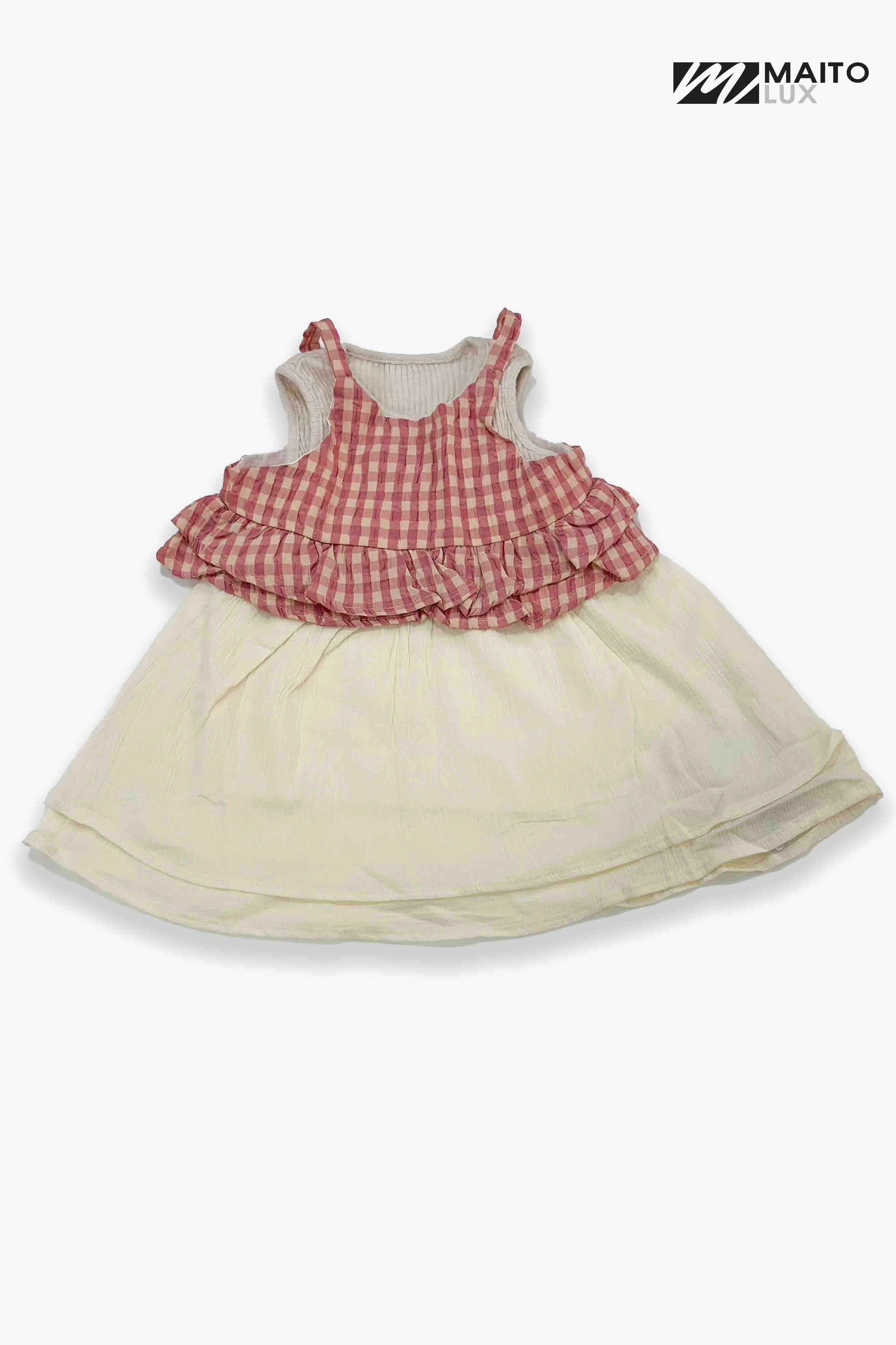 Sweet Gingham Ruffle Set – A Whimsical Charm for Your Little One