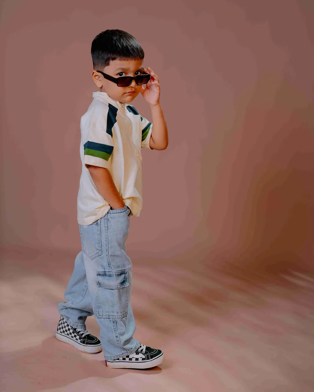 Kids Sporty Half-Zip T-Shirt – Casual &amp; Trendy