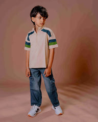 Kids Sporty Half-Zip T-Shirt – Casual &amp; Trendy