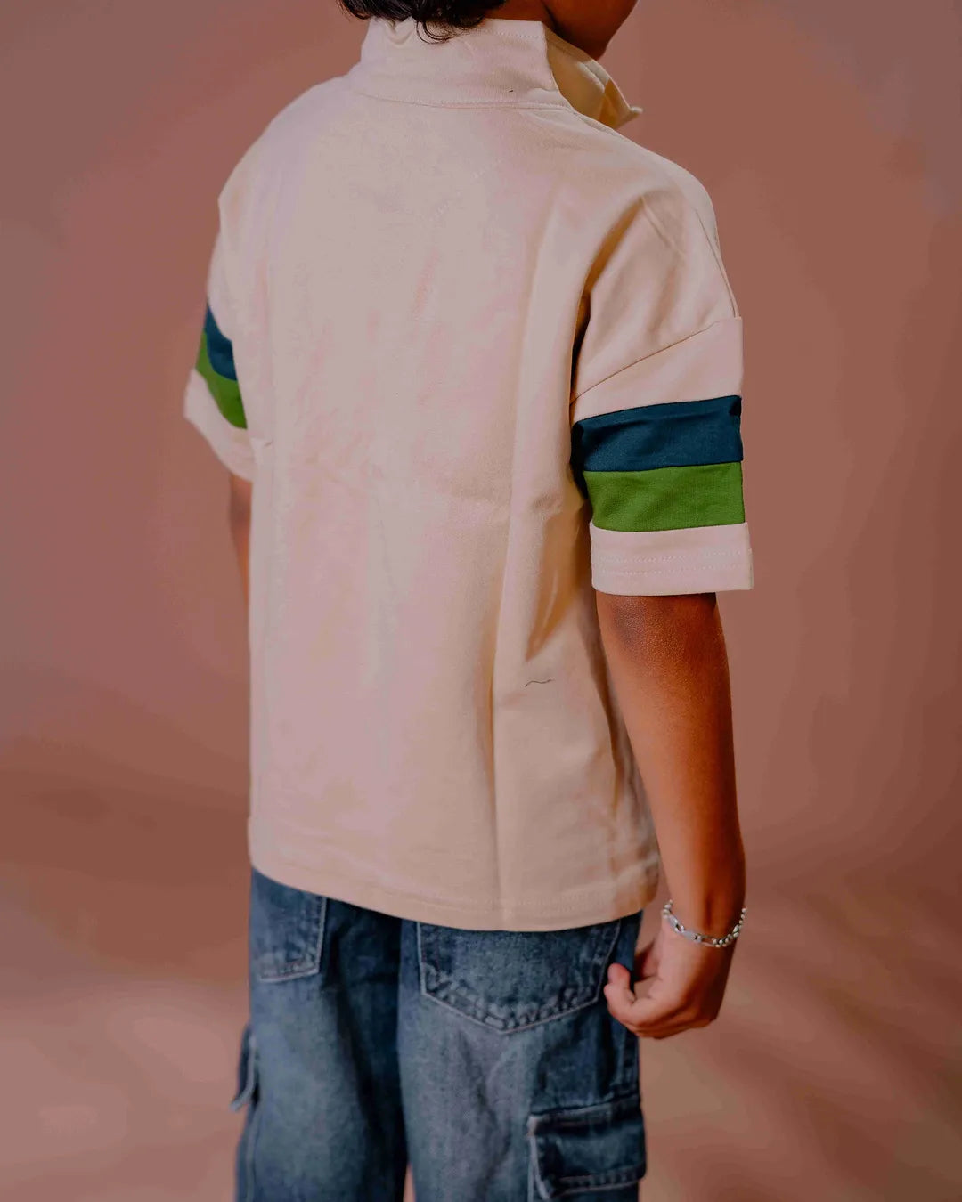 Kids Sporty Half-Zip T-Shirt – Casual &amp; Trendy