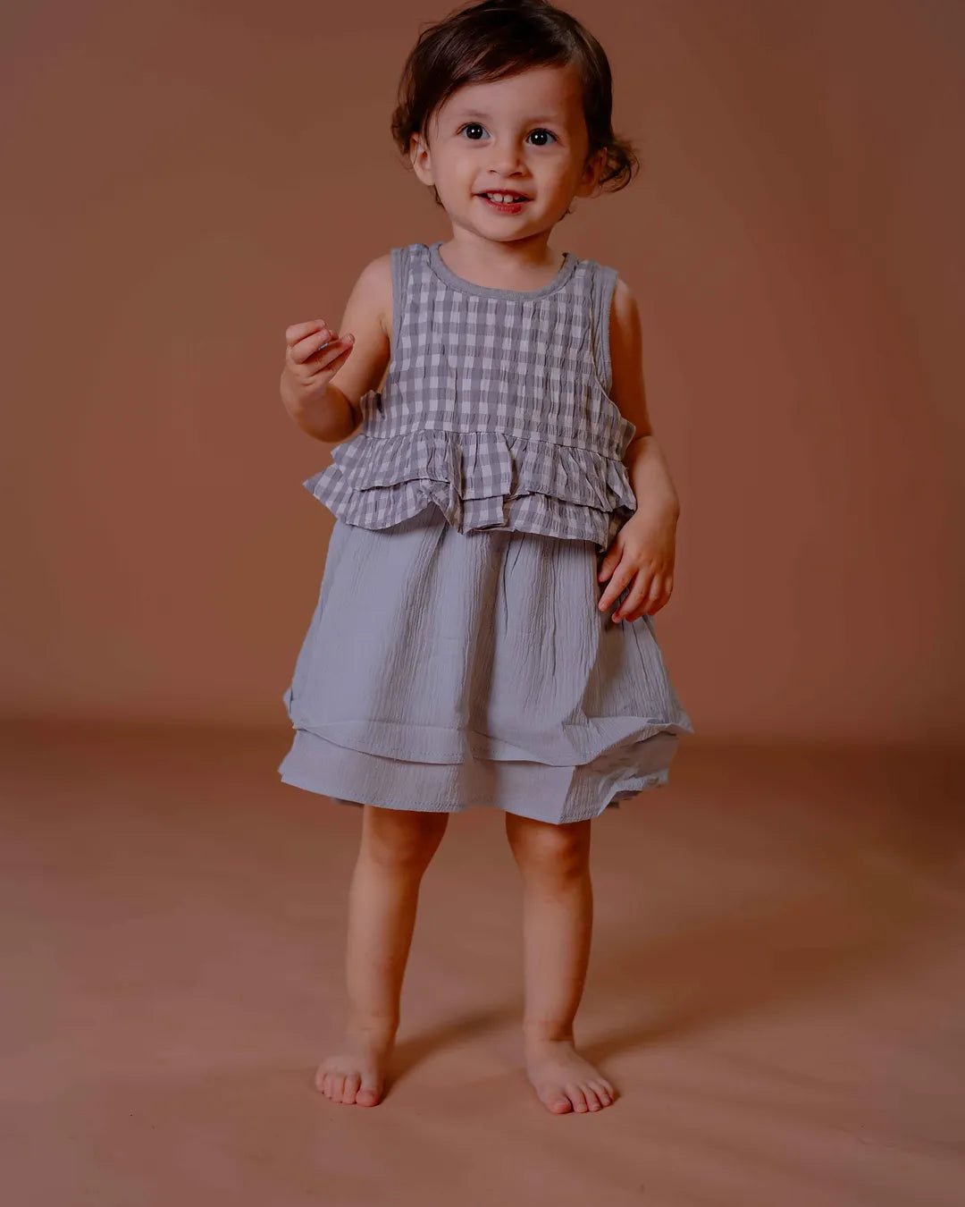 Sweet Gingham Ruffle Set – A Whimsical Charm for Your Little One