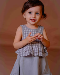 Sweet Gingham Ruffle Set – A Whimsical Charm for Your Little One