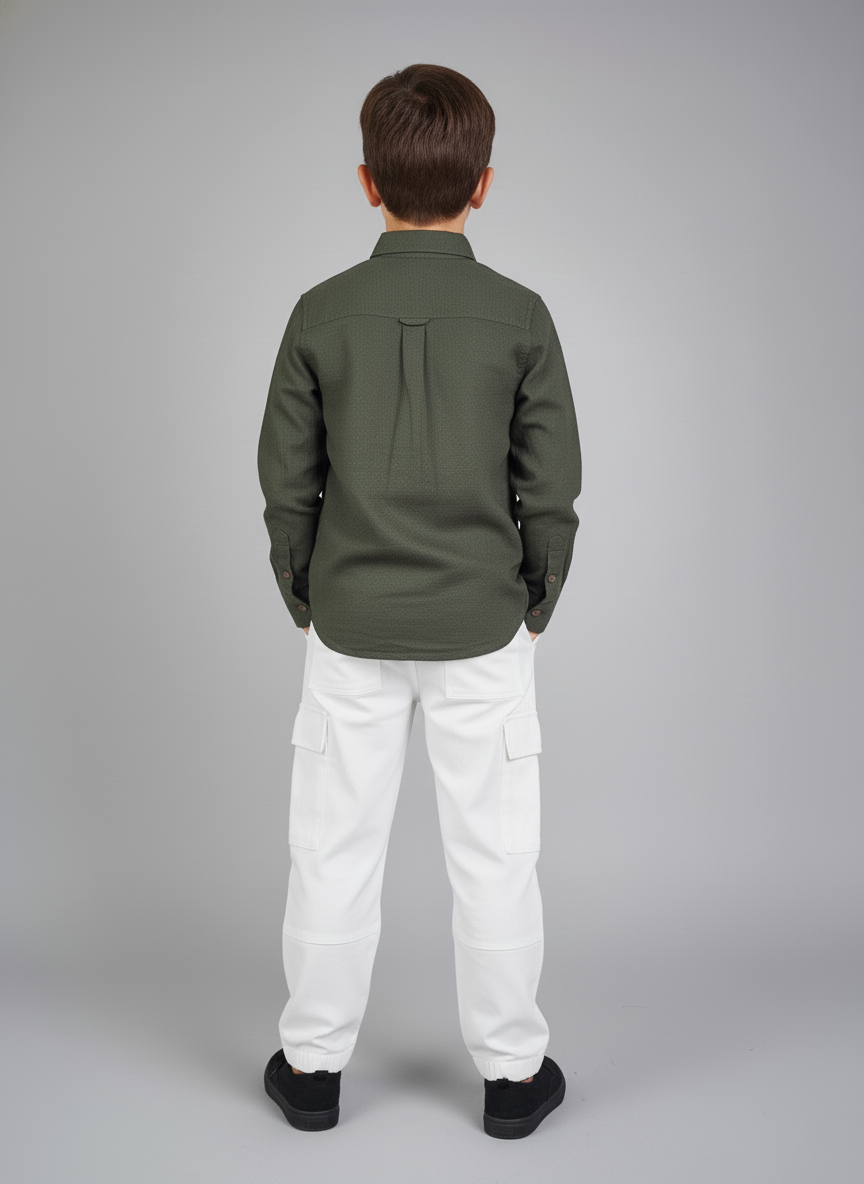 Forest Flex Button-Up Shirt