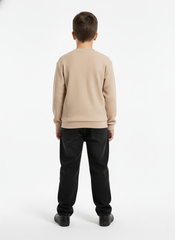UrbanEase Beige Textured Sweatshirt