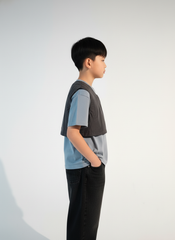 SkySlate Minimal Graphic T-Shirt