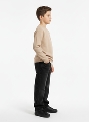 UrbanEase Beige Textured Sweatshirt
